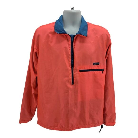 Vintage Patagonia Mens Medium Flux Jacket Windbreaker Reversible Nylon Neon - Picture 1 of 15